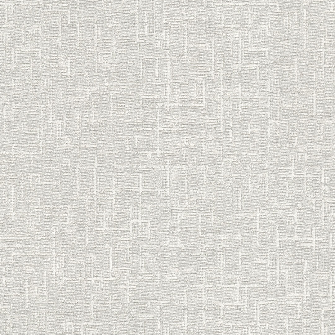 Pure White Abstract Maze Texture Wallpaper
