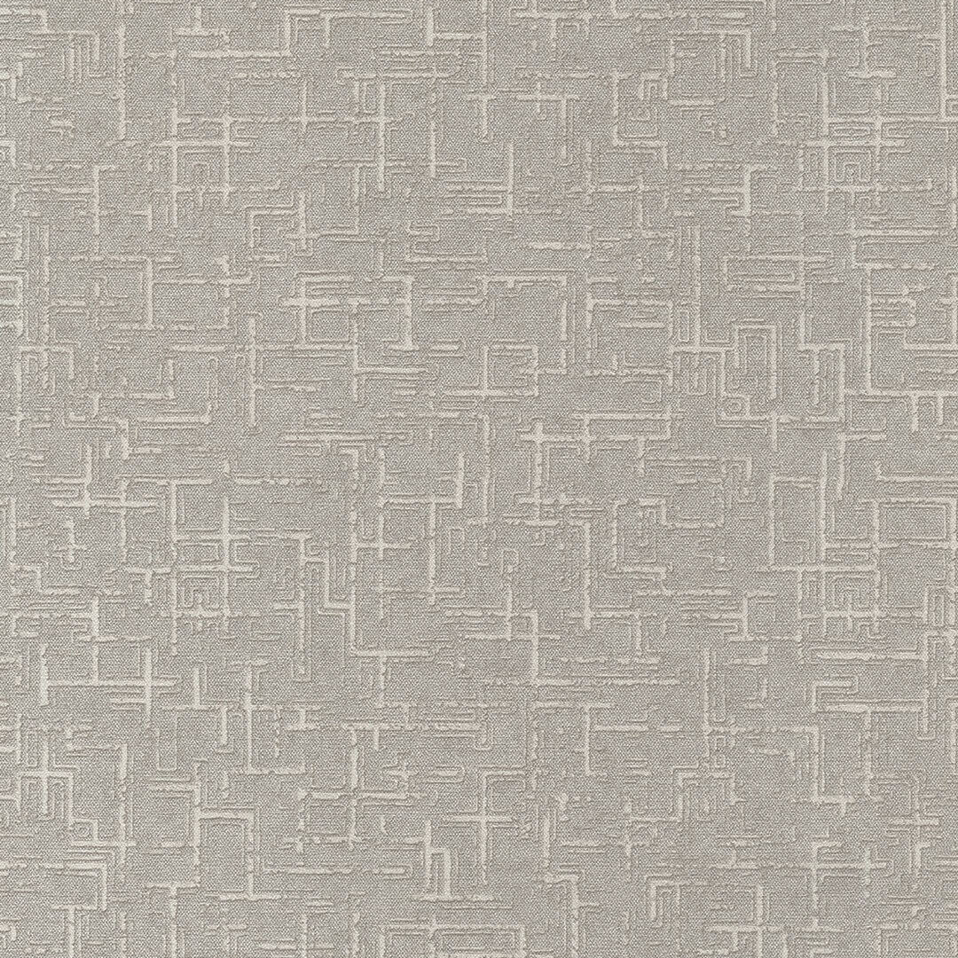 Taupe Abstract Maze Texture Wallpaper