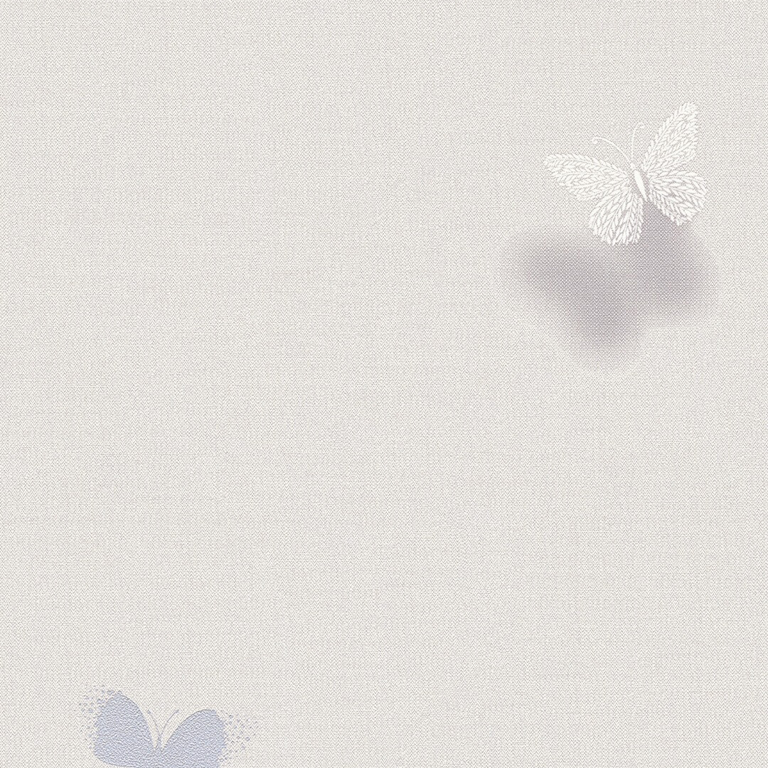 Cloud Grey Butterfly Kids Wallpaper