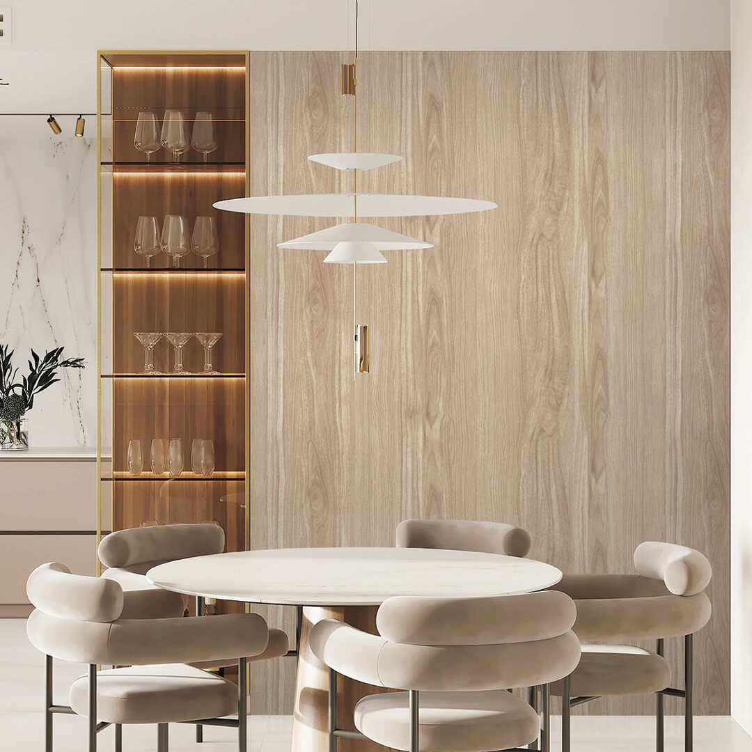 Natural Oak Wood Grain Wallpaper