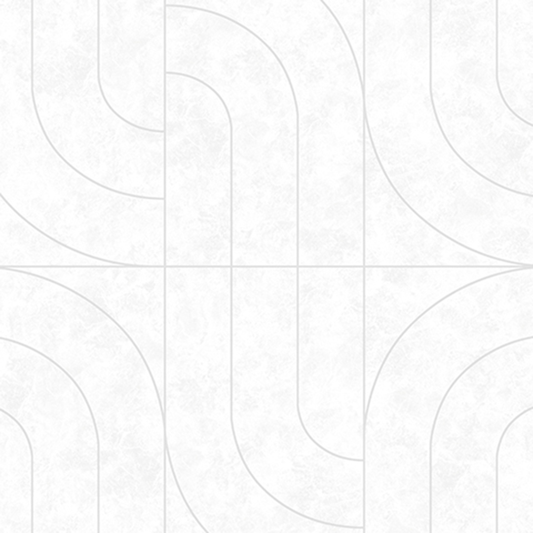 White Retro Curve Geometric Wallpaper