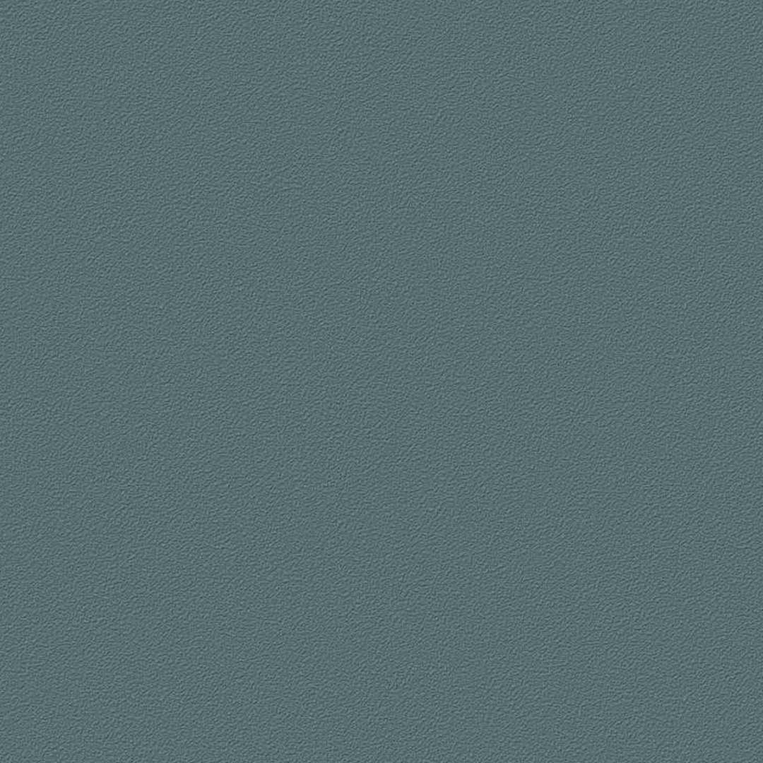Deep Slate Teal Matte Suede Plain Wallpaper
