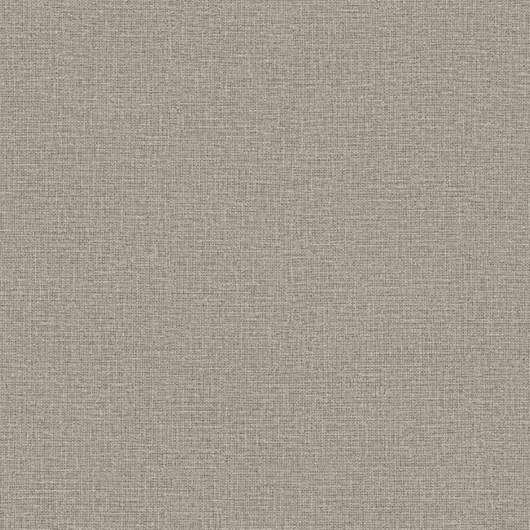 Warm Taupe Grey Fine Linen Plain Wallpaper