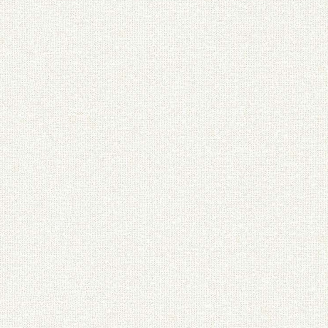 Soft White Woven Canvas Textured Wallpaper