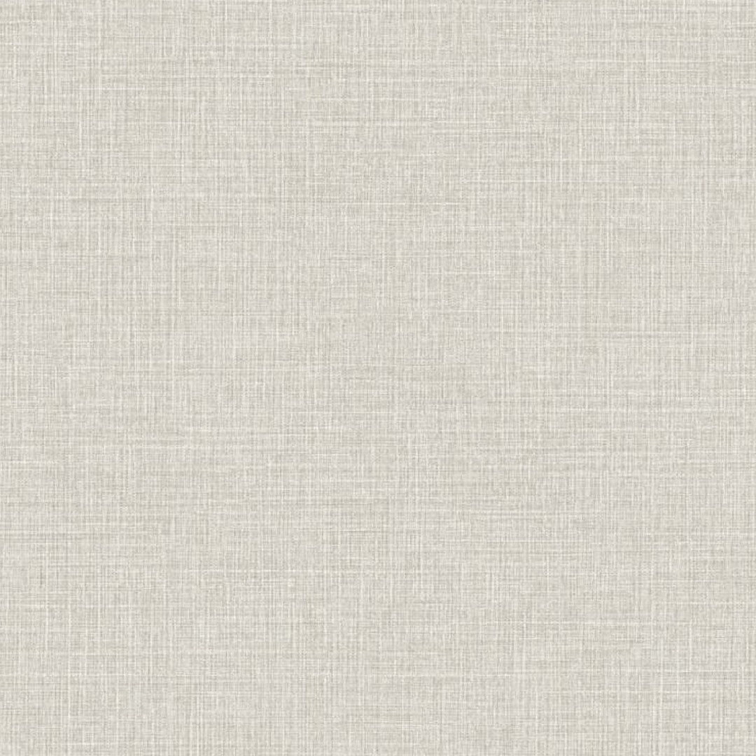 Pale Greige Coarse Linen Weave Wallpaper