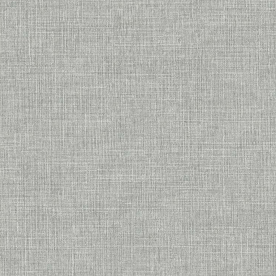 Soft Stone Grey Coarse Linen Weave Wallpaper