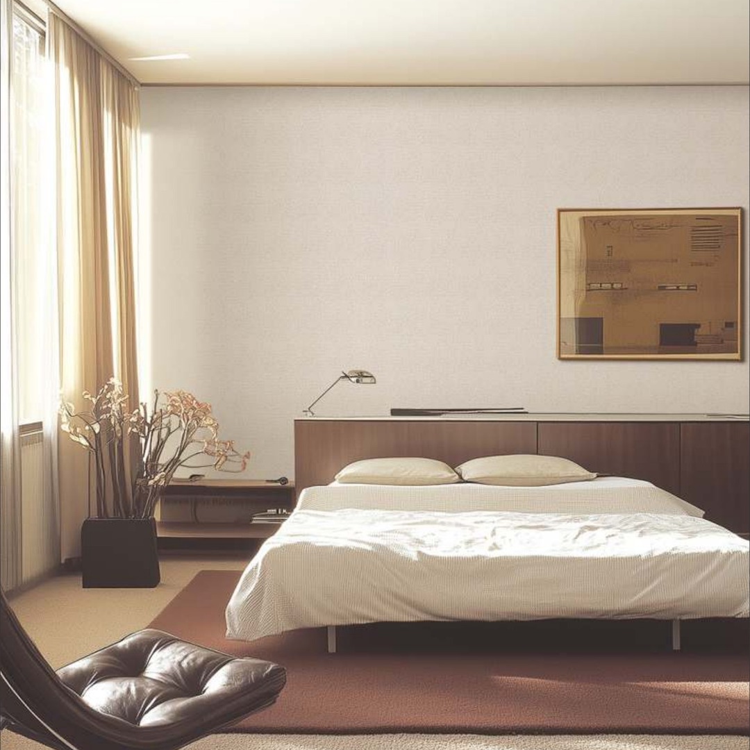 Sand Beige Basket Weave Linen Wallpaper