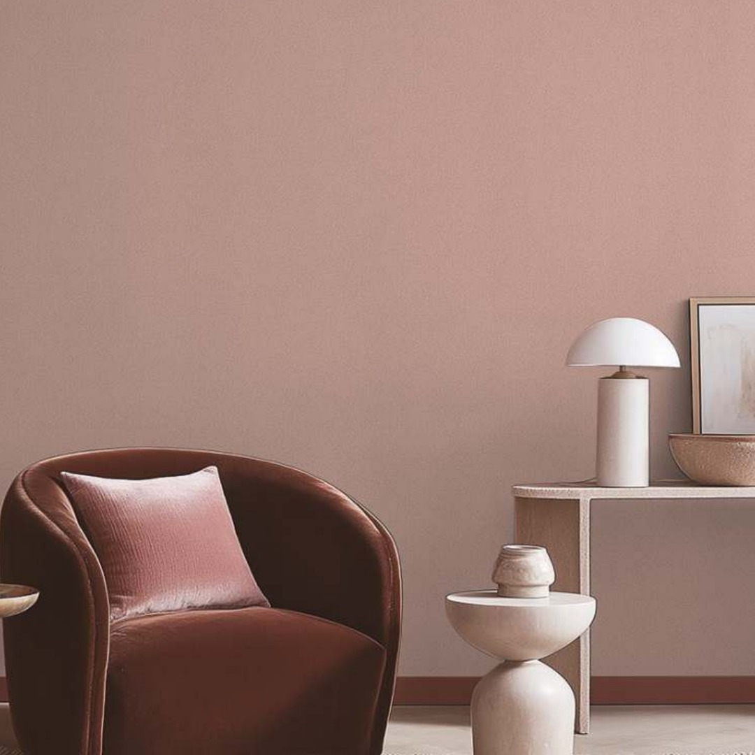 Dusty Rose Pink Smooth Matte Plain Wallpaper