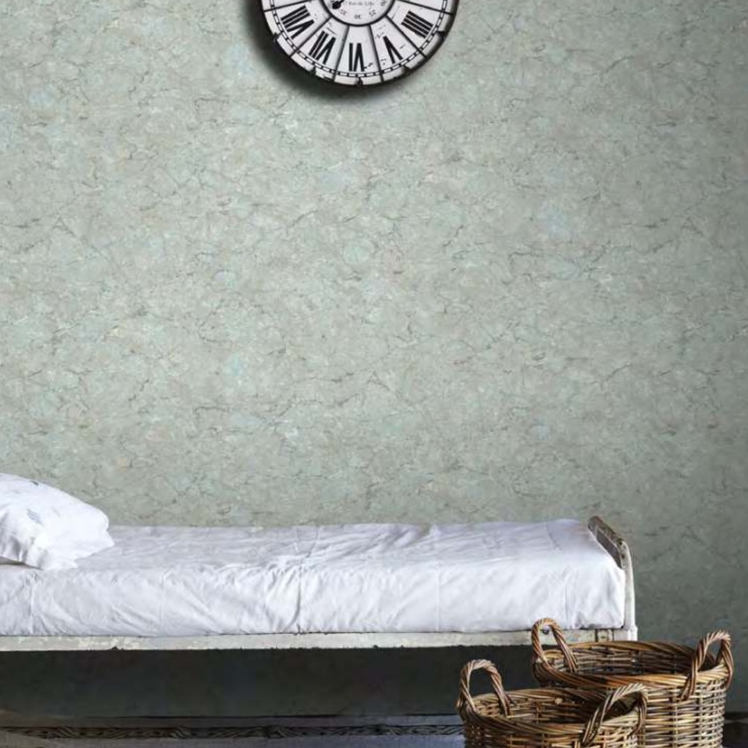 Soft Sage Green Granite Stone Wallpaper