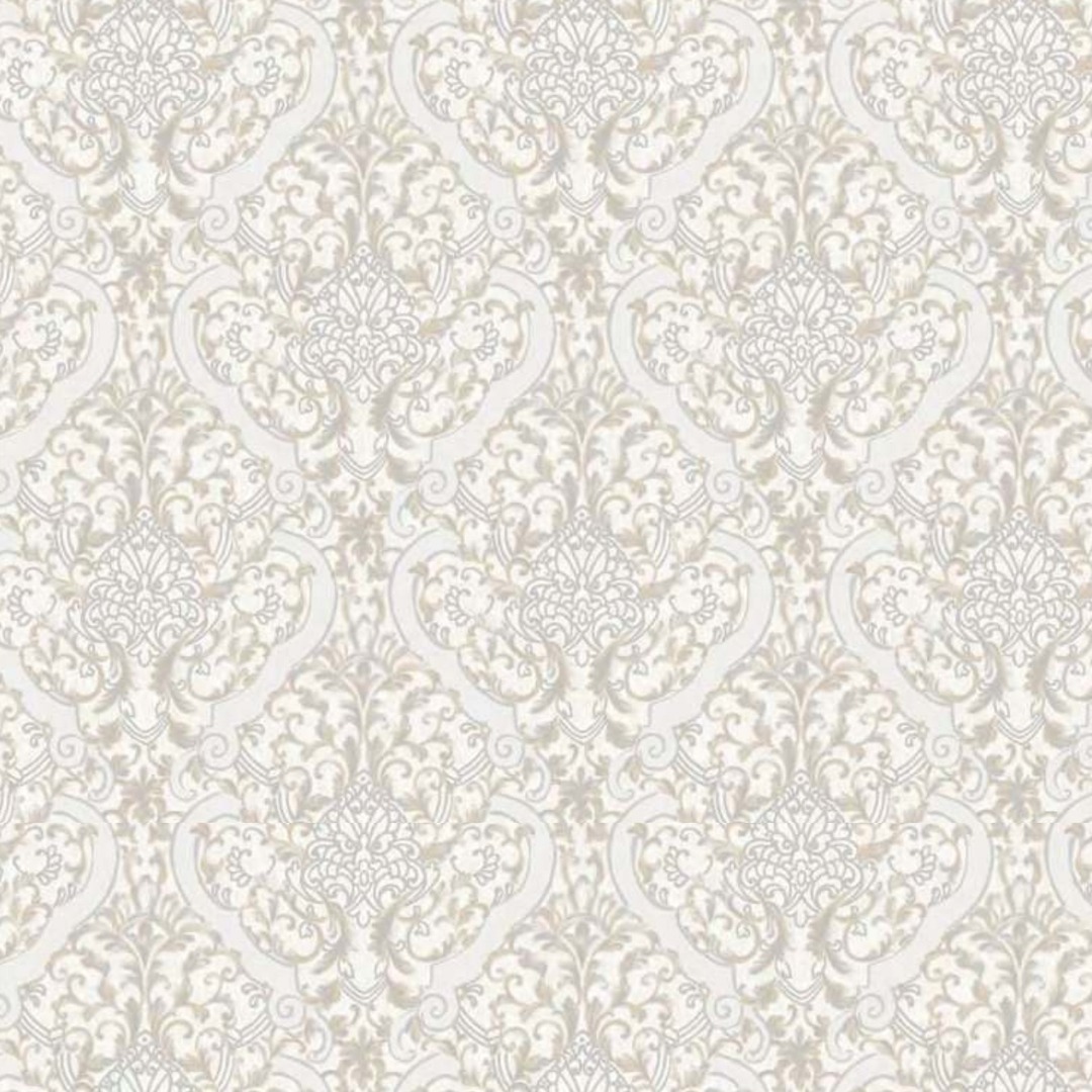 Cream Classic Damask Wallpaper