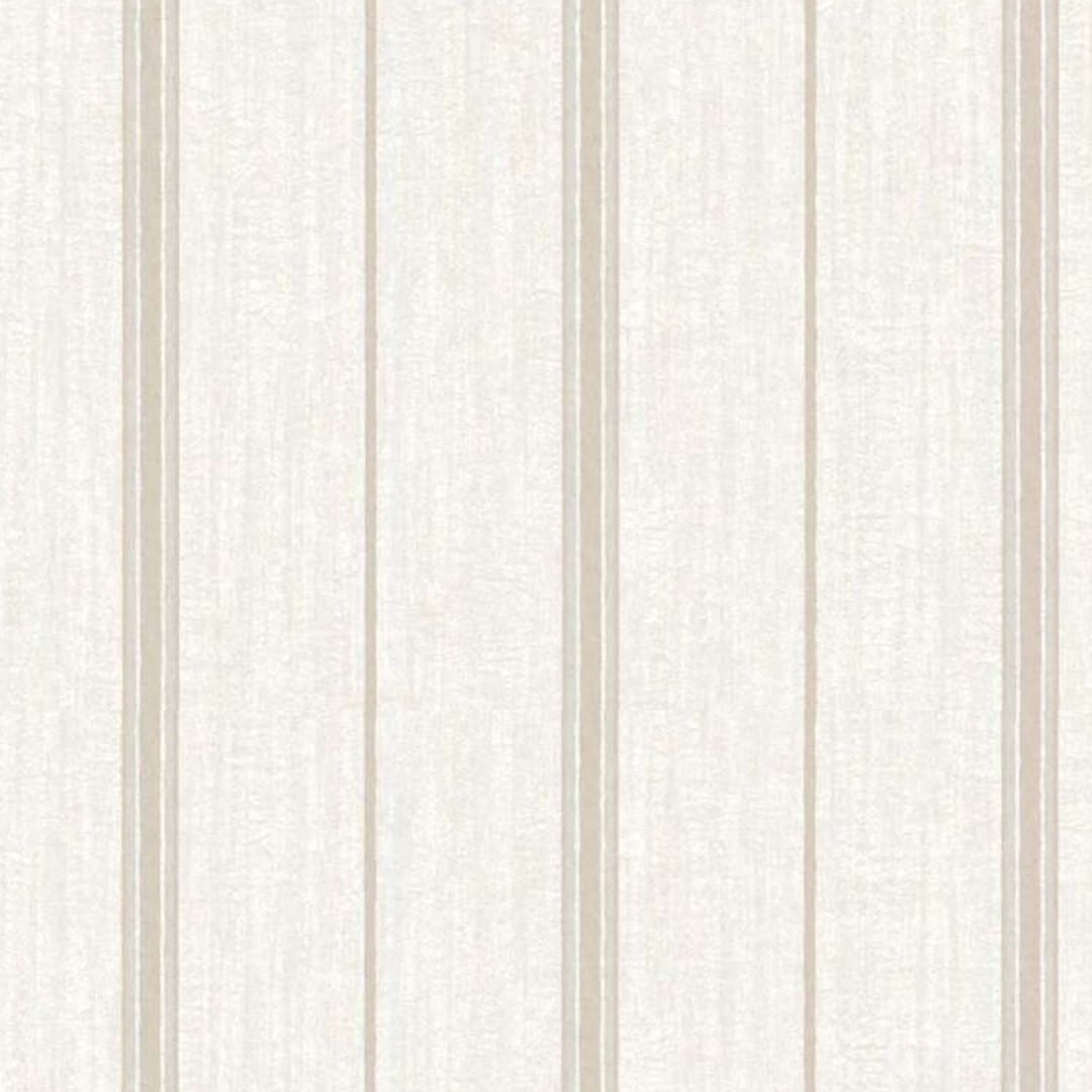 Soft White Multi Stripe Wallpaper