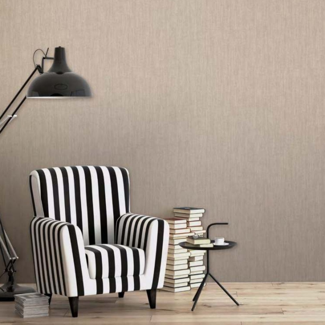 Warm Sand Beige Crepe Plain Wallpaper