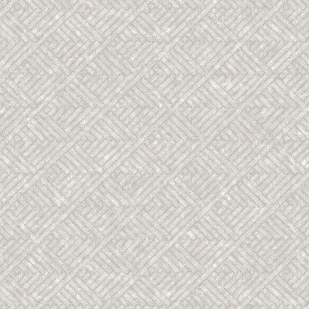 Pale Warm Grey Diagonal Basketweave Wallpaper