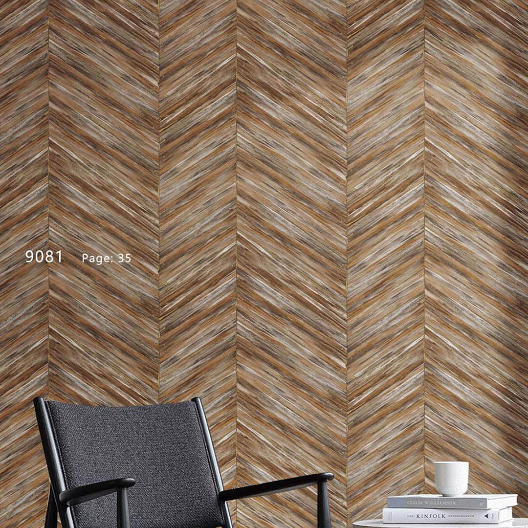 Brown Blue Moroccan Tile Mosaic Wallpaper