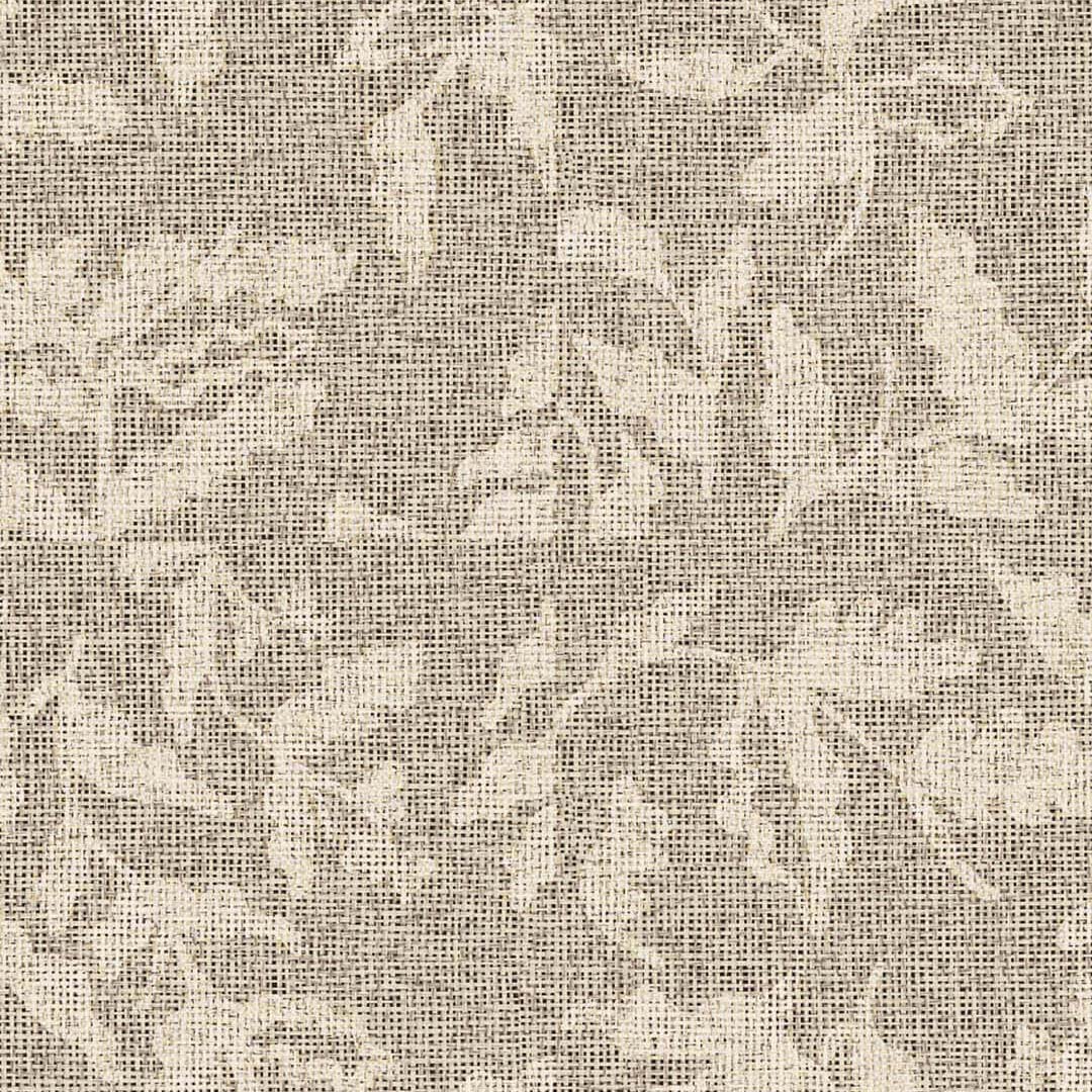 Taupe Tonal Leaf Weave Wallpaper