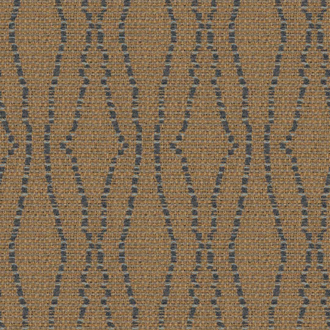 Golden Brown Beaded Stripe Weave Wallpaper