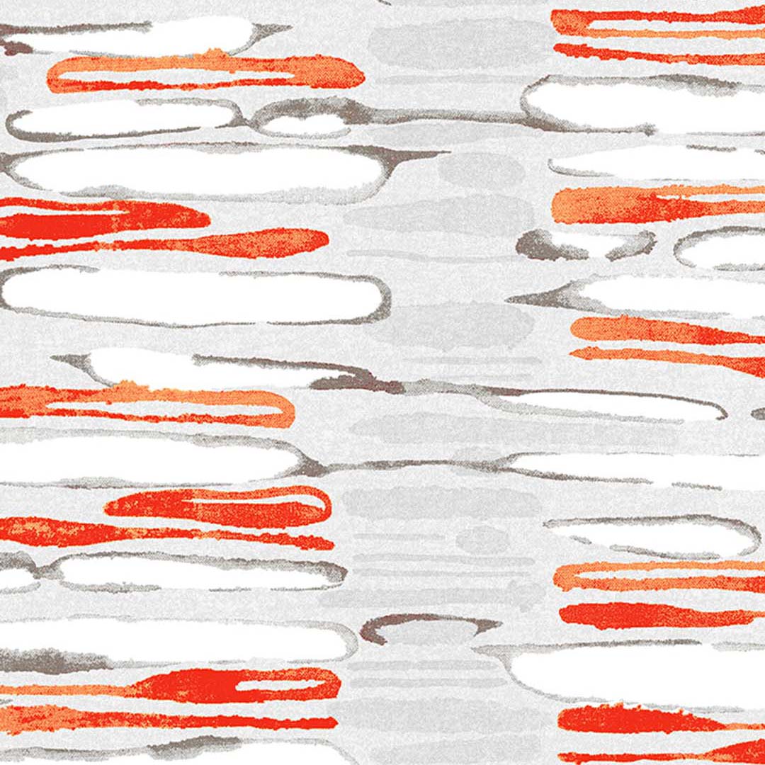 Orange & Grey Abstract Ripple Wallpaper