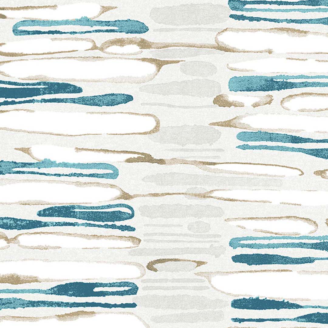 Teal Blue Abstract Ripple Wallpaper