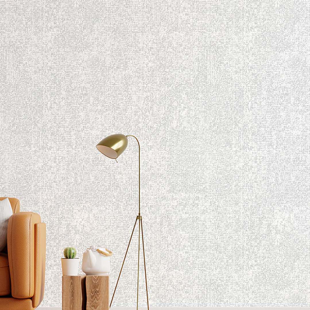 White Linen Texture Wallpaper