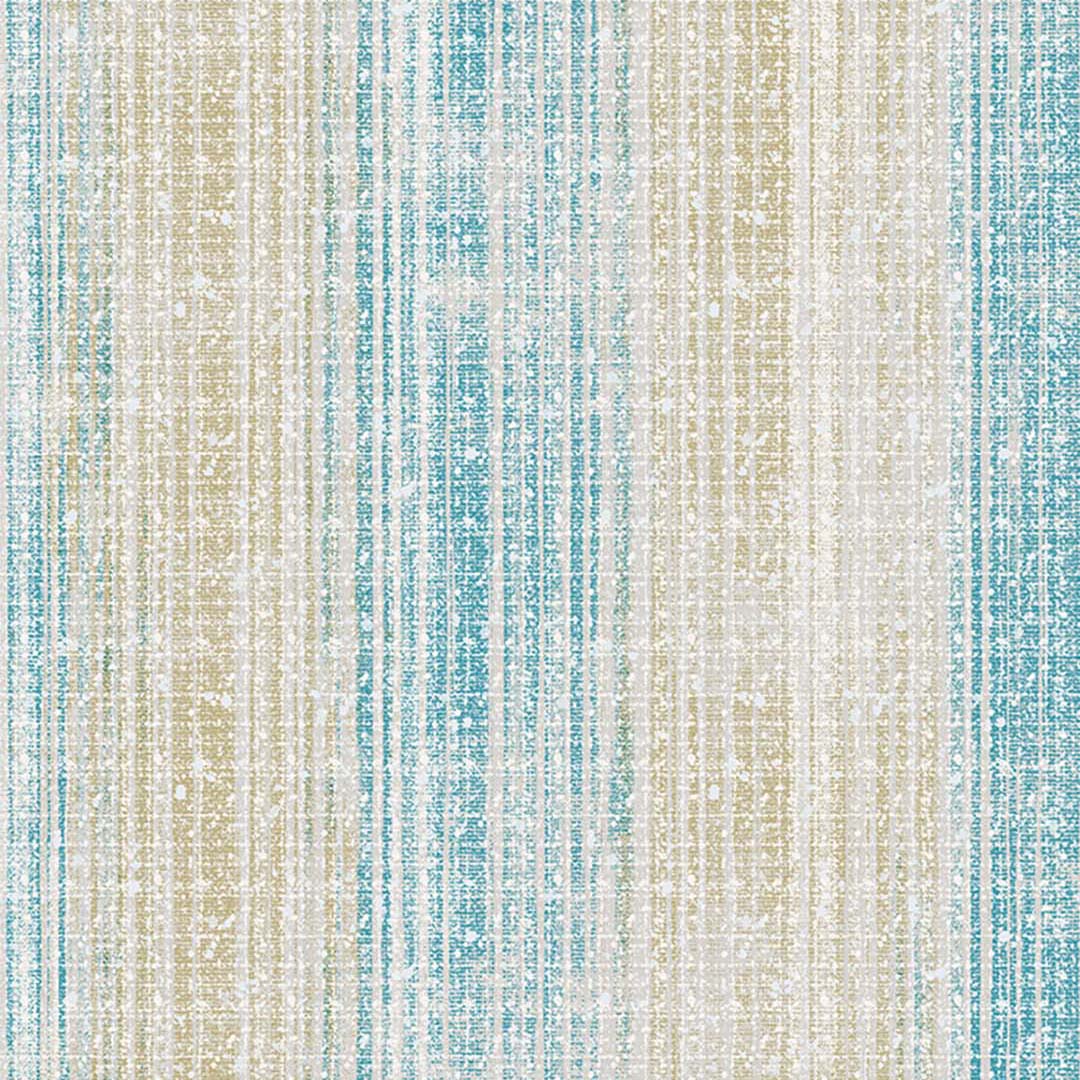 Teal & Beige Stripe Texture Wallpaper