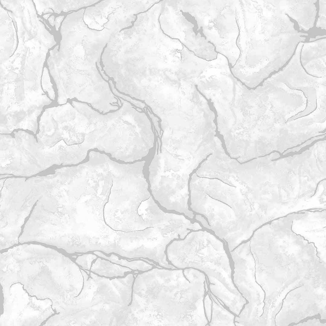 White & Silver Marble Wallpaper