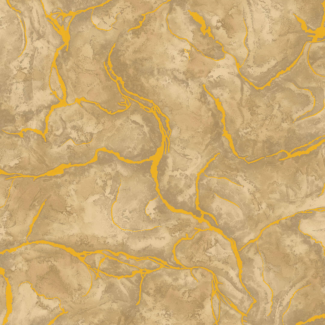 Tan & Gold Marble Wallpaper