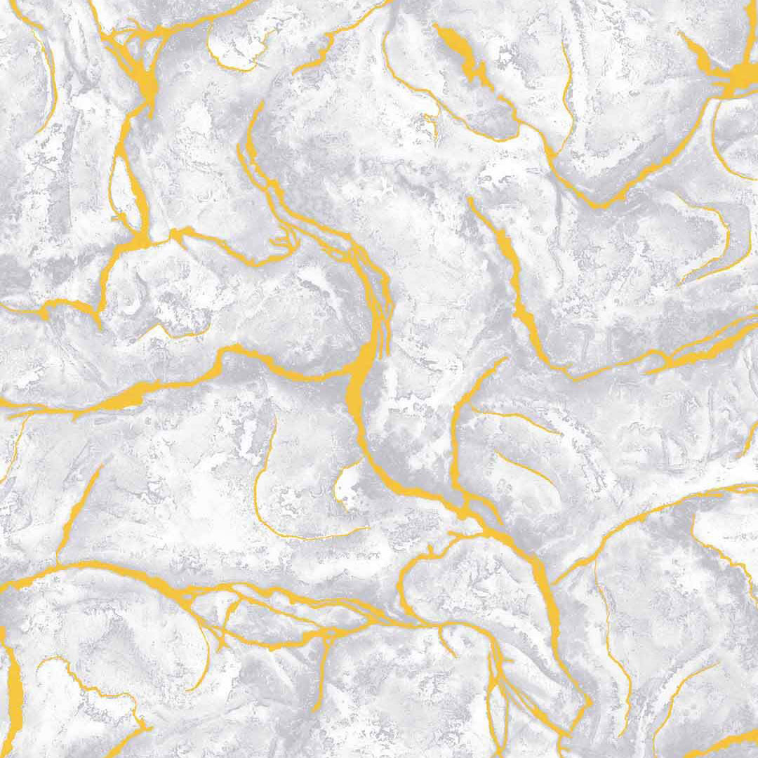Grey & Gold Marble Wallpaper
