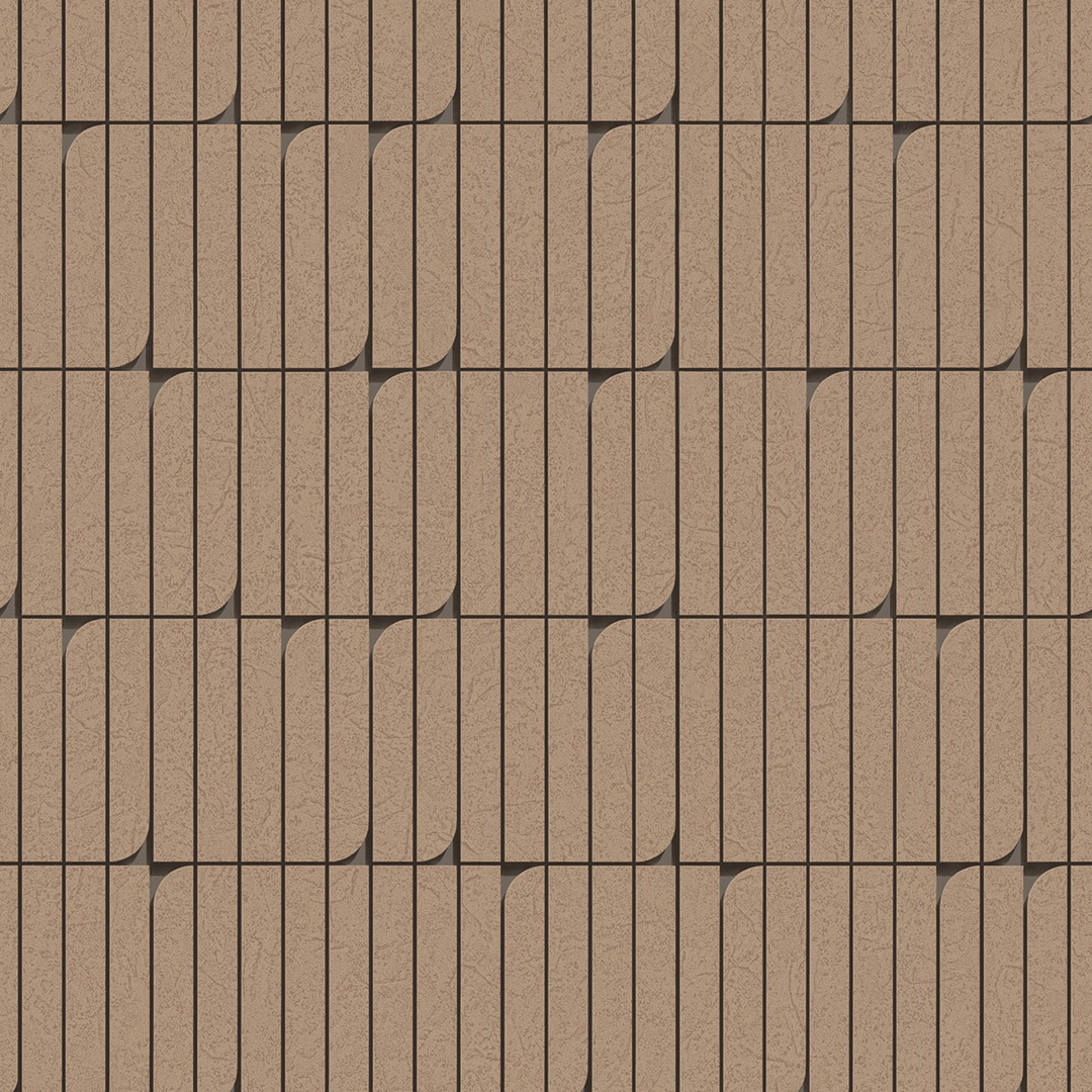 Brown Mocha 3D Kit Kat Tile Geometric Wallpaper
