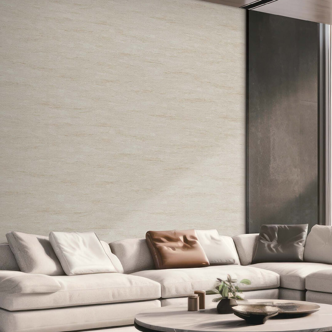 Sand Beige Horizontal Sandstone Texture Wallpaper