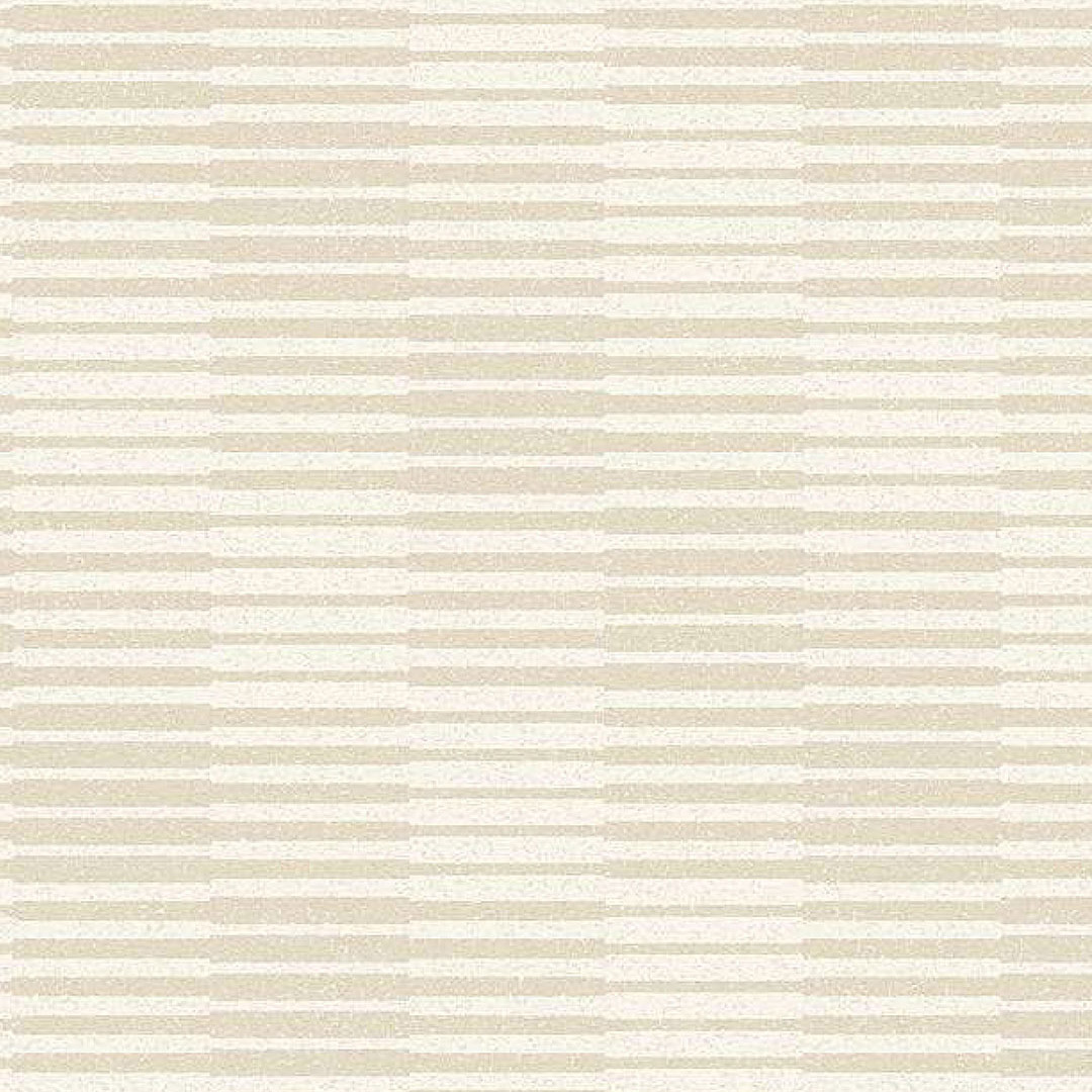 Cream & Beige Broken Dash Stripe Wallpaper